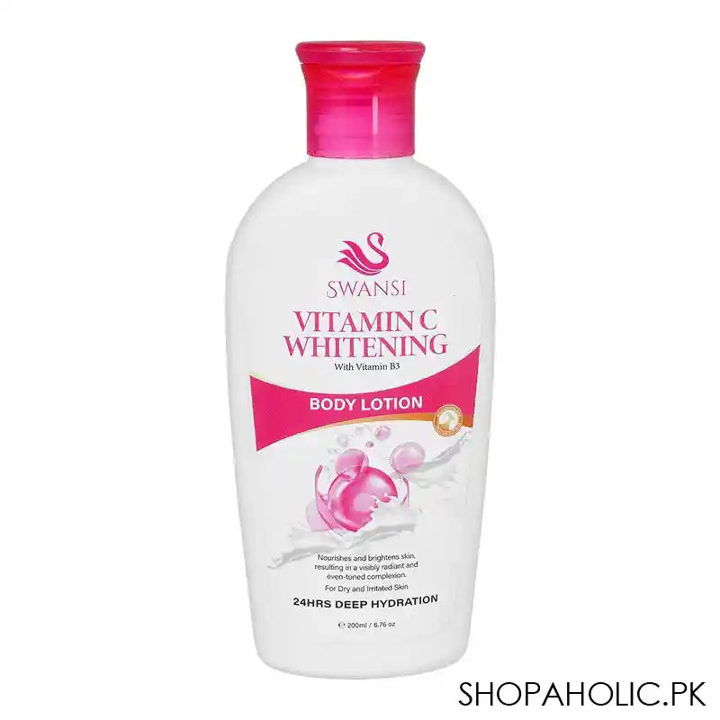 Swansi Vitamin C Whitening 24 Hours Deep Hydration Body Lotion, 200ml - Main Image