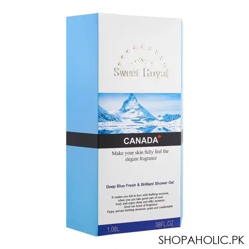 Sweet Royal Canada Deep Blue Fresh & Brilliant Shower Gel, 1.08 Litre - Image 2