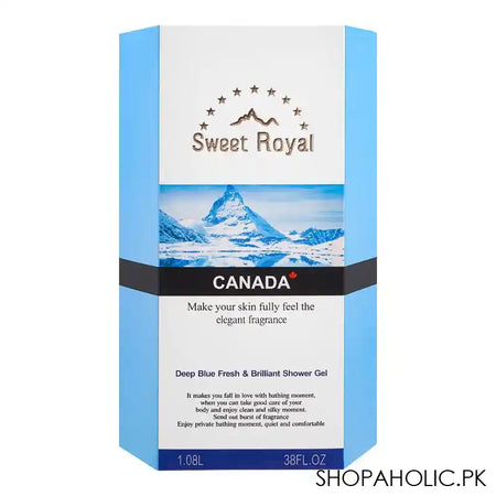 Sweet Royal Canada Deep Blue Fresh & Brilliant Shower Gel, 1.08 Litre - Image 5