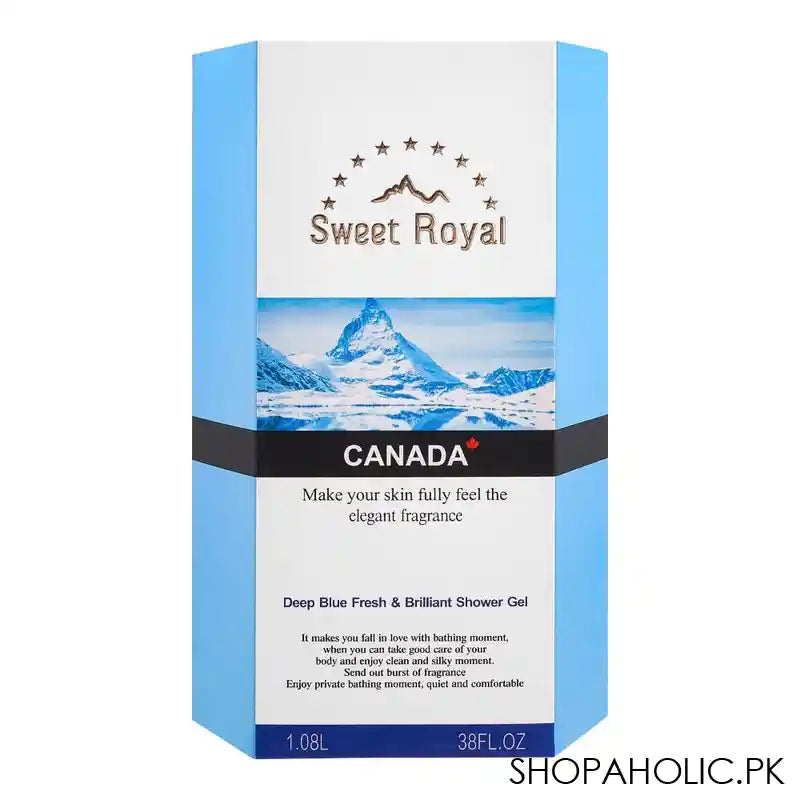 Sweet Royal Canada Deep Blue Fresh & Brilliant Shower Gel, 1.08 Litre - Image 5