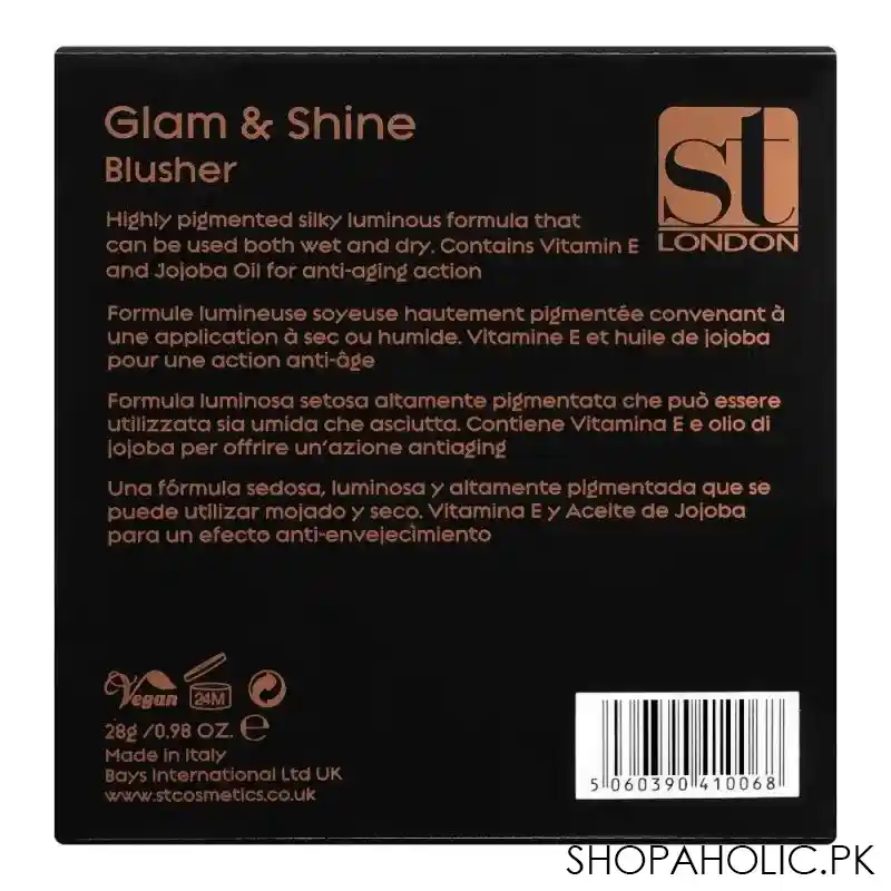 sweet touch london glam & shine blusher, velvet image4