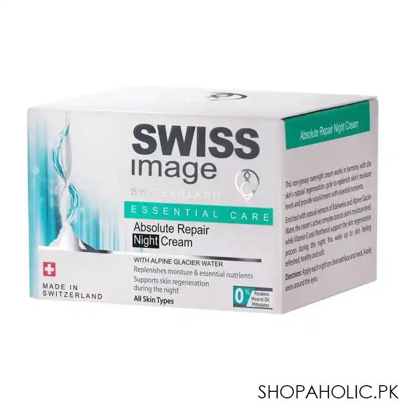 swiss image essential care absolute repair night cream, all skin types, 50ml image2