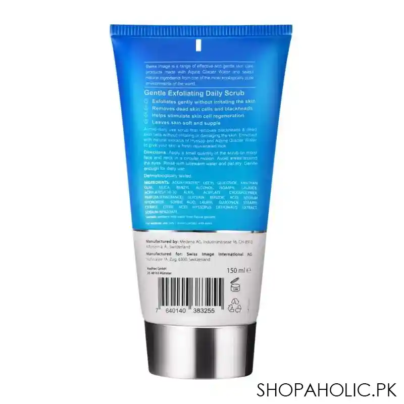 swiss image essential care gentle exfoliating daily scrub, all skin types, 150ml image2