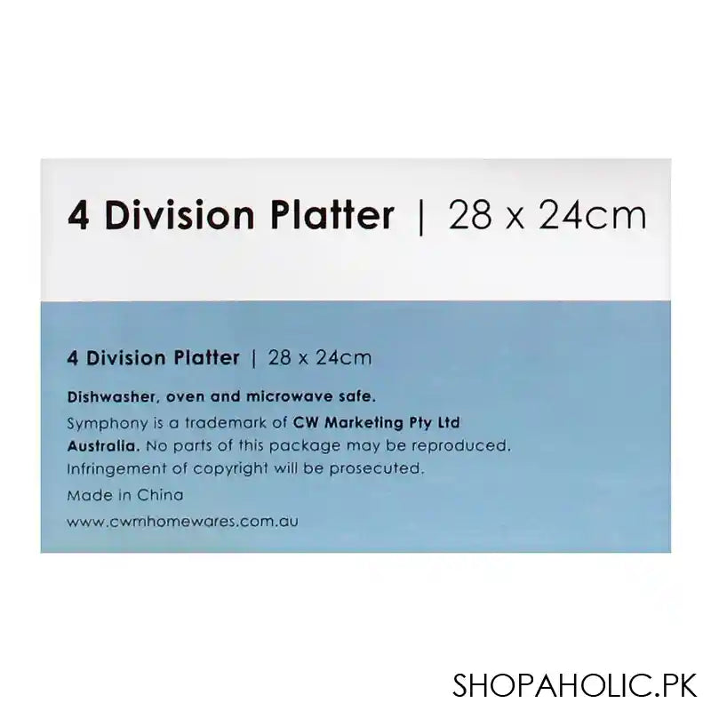 Symphony 4 Division Platter, 11x9.4 Inches, SY-4470 - Image 3
