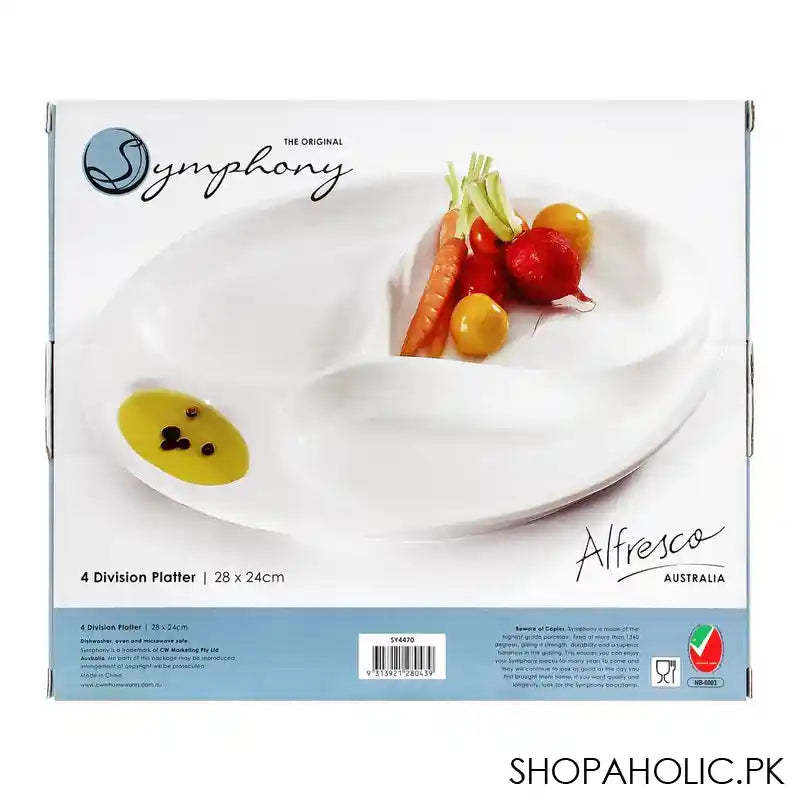 Symphony 4 Division Platter, 11x9.4 Inches, SY-4470 - Image 2