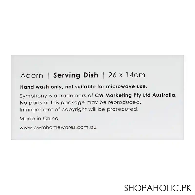 Symphony Adorn Serving Dish, 10.2x5.5 Inches, SY-8009 - Image 2