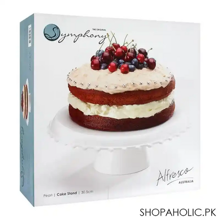 symphony pearl cake stand, 12 inches, sy 7155 main image