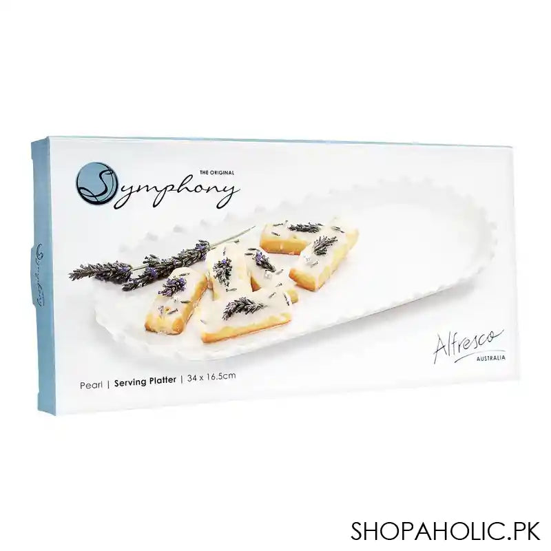 Symphony Pearl Serving Platter, 13.3x6.5 Inches, SY-7153 - Image 4