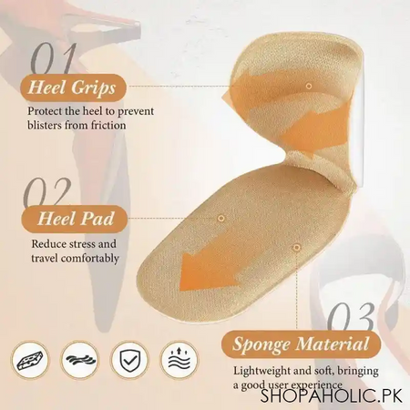 t shaped  shoe heel protector sticker insole image3