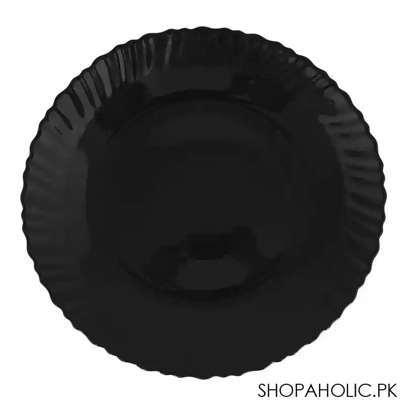 Table Top 10.5" Inches Klair Flat Plate, Black - Image 2