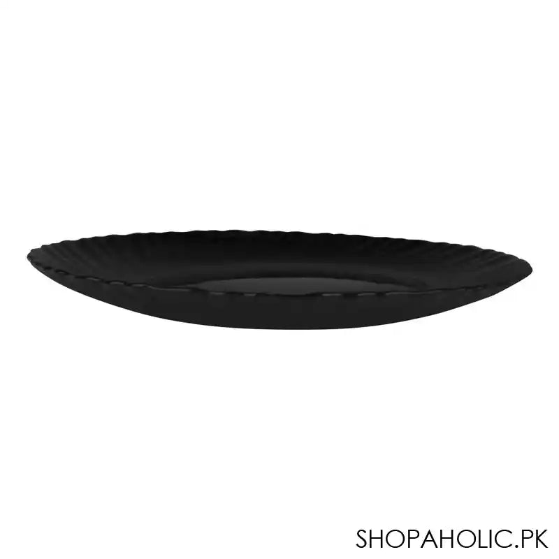 Table Top 10.5" Inches Klair Flat Plate, Black - Image 3