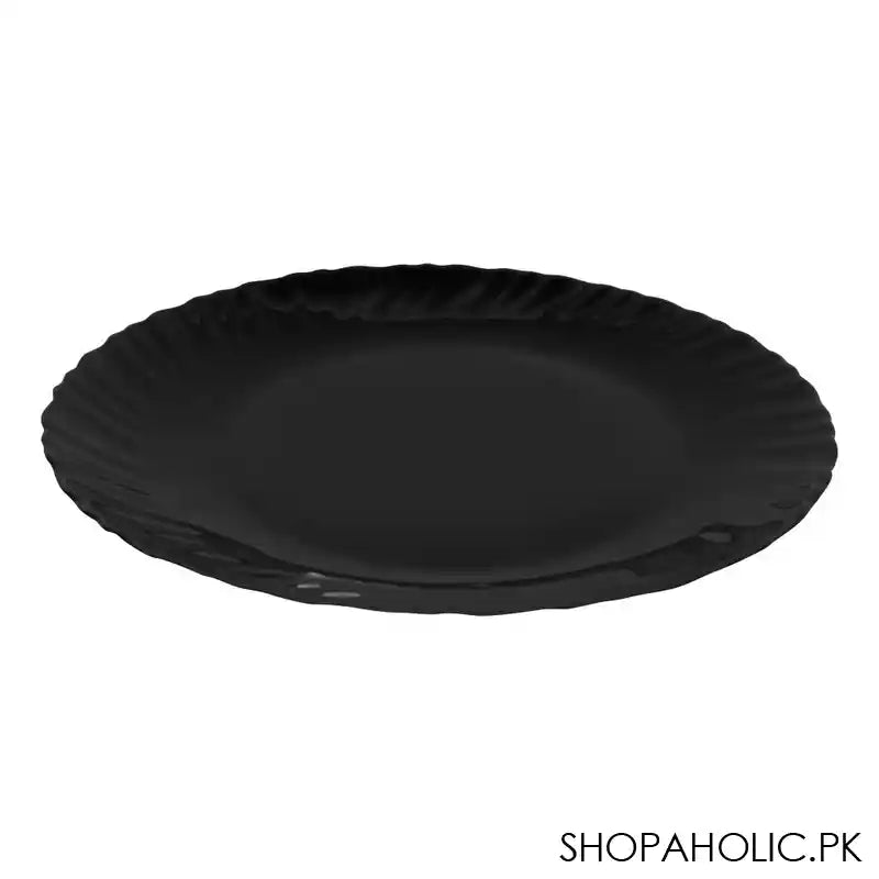 Table Top 7.5" Inches Klair Quarter Plate, Black - Main Image