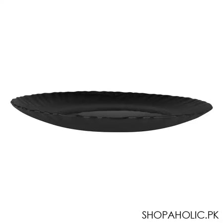 Table Top 7.5" Inches Klair Quarter Plate, Black - Image 3