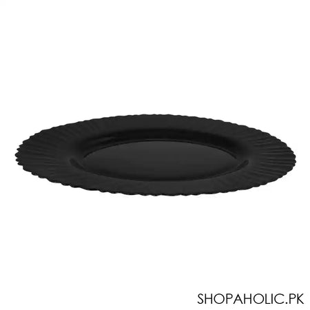 Table Top 8.5" Inches Klair Deep Plate, Black - Main Image