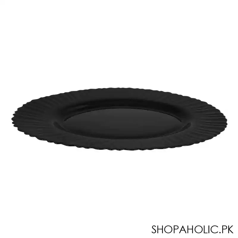 Table Top 8.5" Inches Klair Deep Plate, Black - Main Image