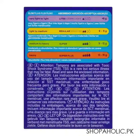 tampax compak comfortable & clean insertion, super, 18 pack image4
