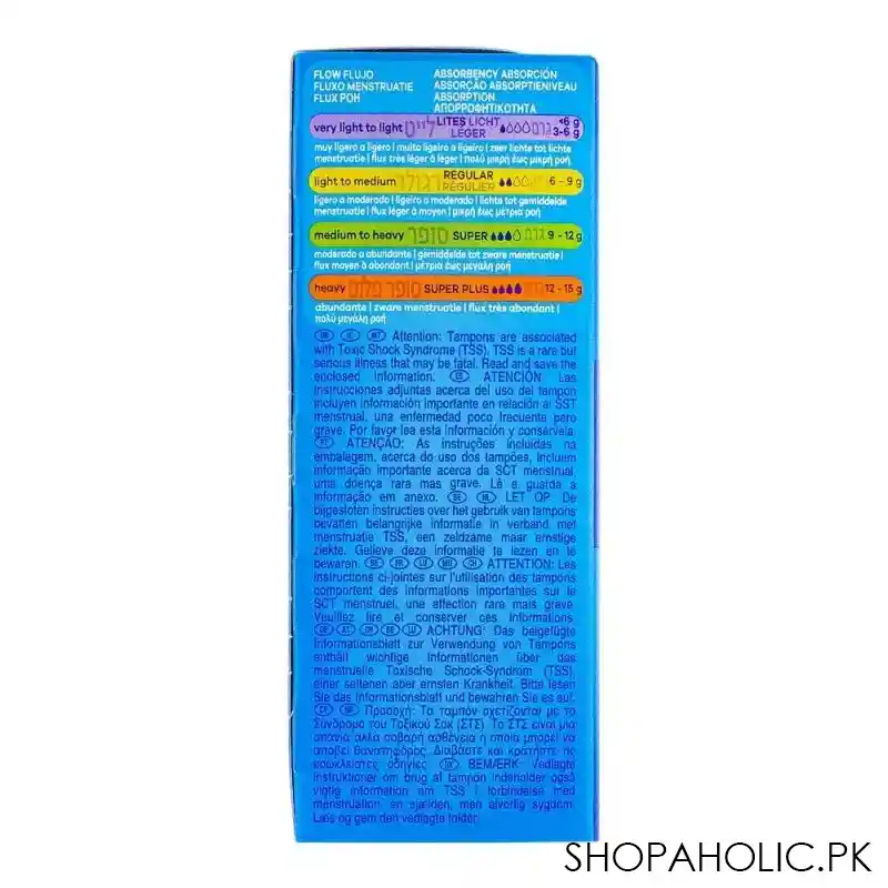 tampax pearl 3x comfort super plus tampoons, 18 pack image3