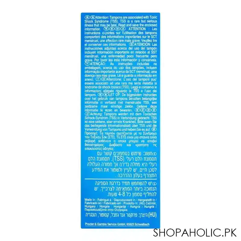 tampax pearl 3x comfort super tampoons, 18 pack image3