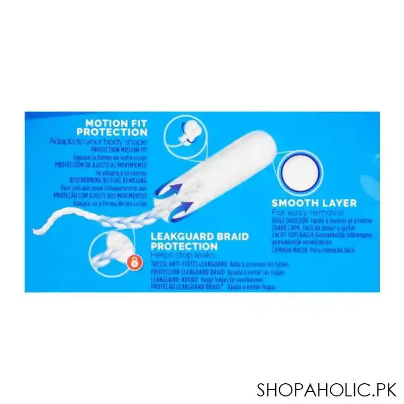 tampax pearl 3x comfort super tampoons, 18 pack image5