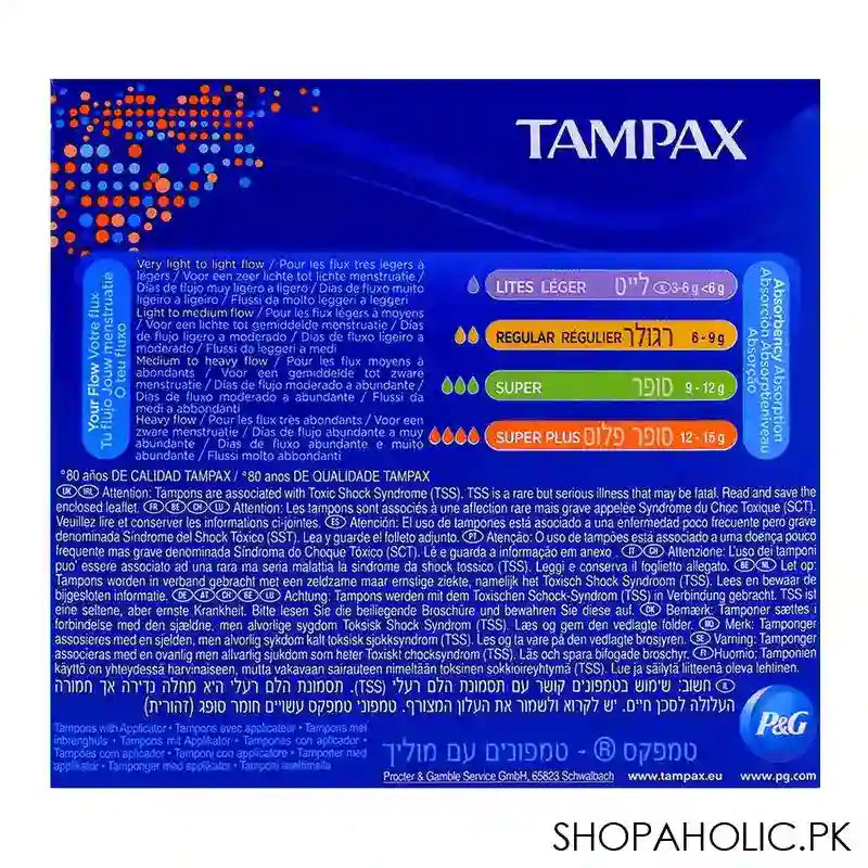 Tampax Super Plus Tampons 20-Pack - Image 3