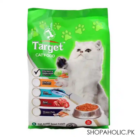 target adult cat food, chicken & vegetable, 500g, bag main image
