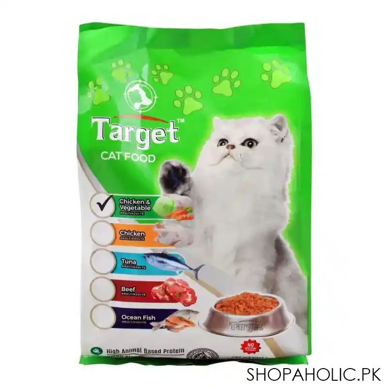 target adult cat food, chicken & vegetable, 500g, bag main image