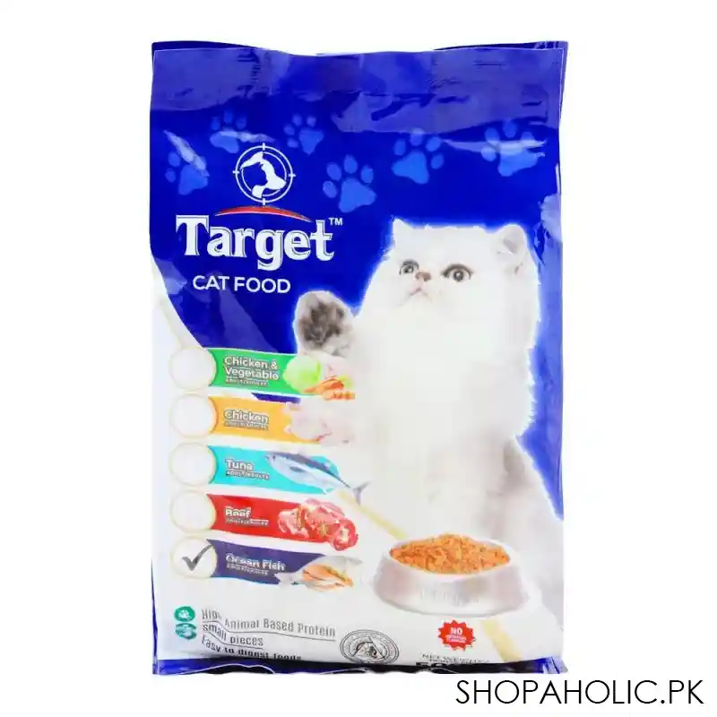 target adult cat food, ocean fish, 500g, bag main image