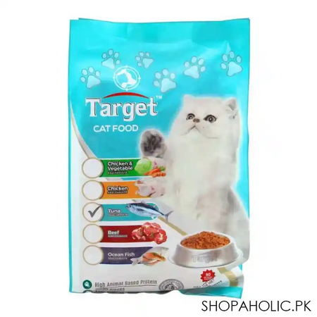 target adult cat food, tuna, 500g, bag main image