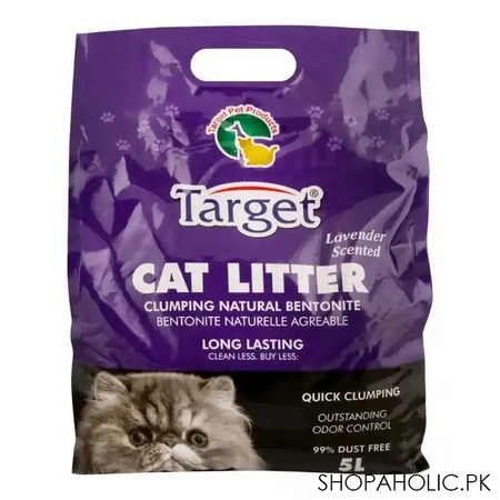 target lavender scented cat litter, long lasting, 5 litre main image