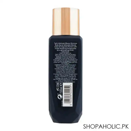 ted baker midnight bloom shimmer body spray, for women, 150ml image2