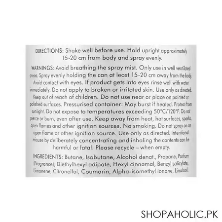 ted baker sterling blue body spray, for women, 150ml image3