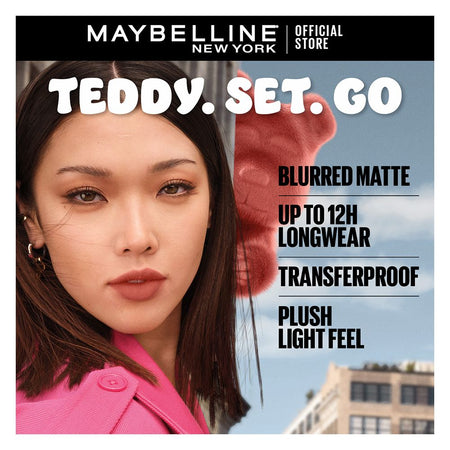 Maybelline New York Superstay Teddy Tint, Lip and Cheek Color, 5ml, 65 Pink Bestie - Image 2