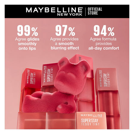 Maybelline New York Superstay Teddy Tint, Lip and Cheek Color, 5ml, 65 Pink Bestie - Image 5