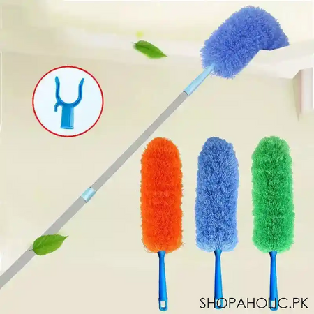 telescopic microfiber fur fan feather duster main image