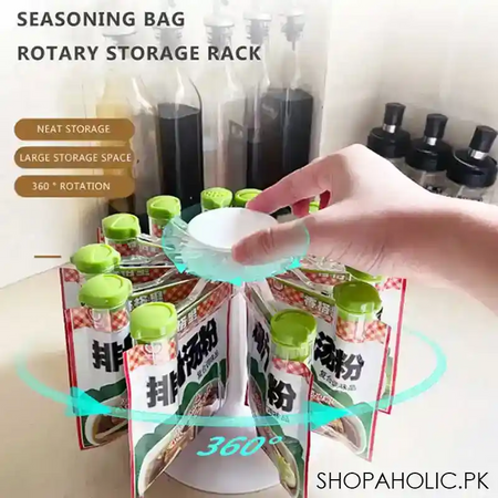 tescoma 12pcs season dispensing closures for spice bags with rotating stand image2