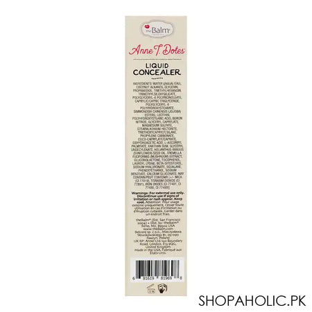 The Balm Cosmetics Anne T. Dotes Liquid Concealer, No. 2, 11.8ml - Image 6