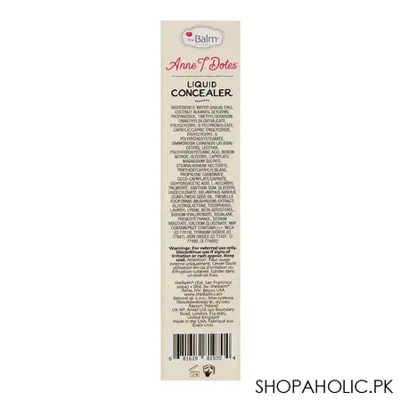 The Balm Cosmetics Anne T. Dotes Liquid Concealer No. 4, 11.8ml - Image 5