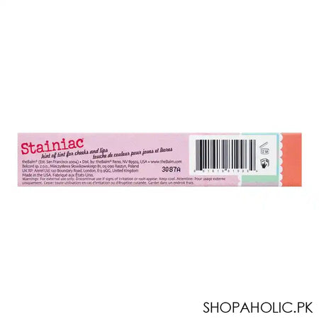 The Balm Cosmetics Stainiac Hint Of Tint For Cheeks And Lips Beauty, Homecoming Queen, 4ml - Image 4