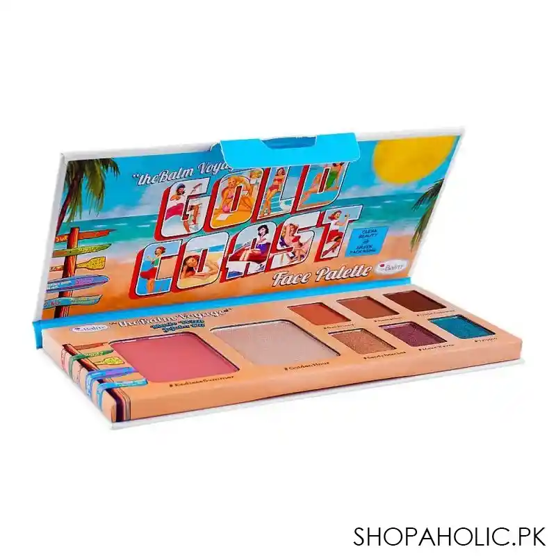 the balm cosmetics voyage gold coast face palette, 10g main image