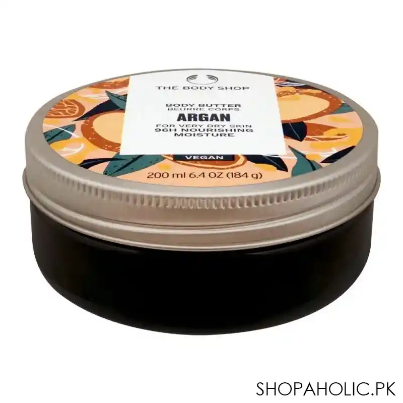 the body shop argan 96h nourishing moisture vegan the body butter, very dry skin, 200ml image2