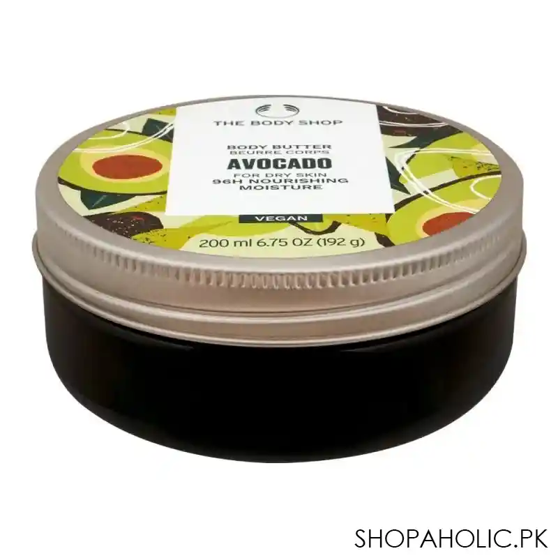 the body shop avocado 96h nourishing moisture vegan the body butter, dry skin, 200ml image2