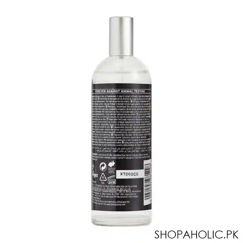 the body shop black musk vegan fragrance mist, 100ml image2