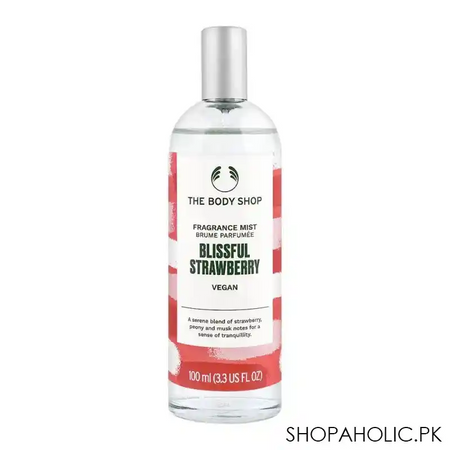 the body shop blissful strawberry vegan fragrance mist, 100ml main image