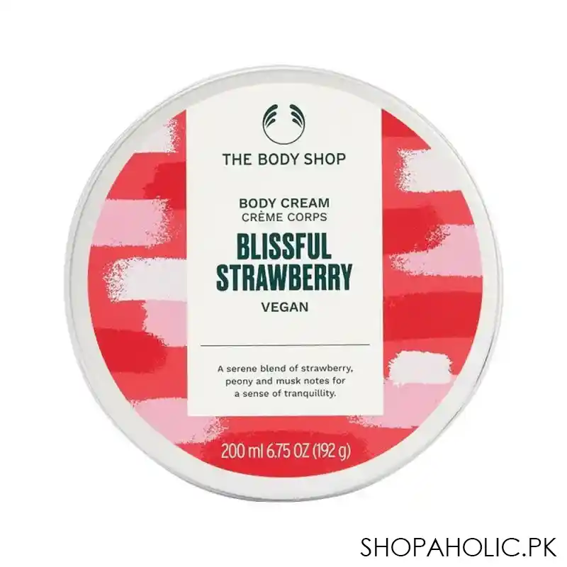 the body shop blissful strawberry vegan the body cream, 200ml image2