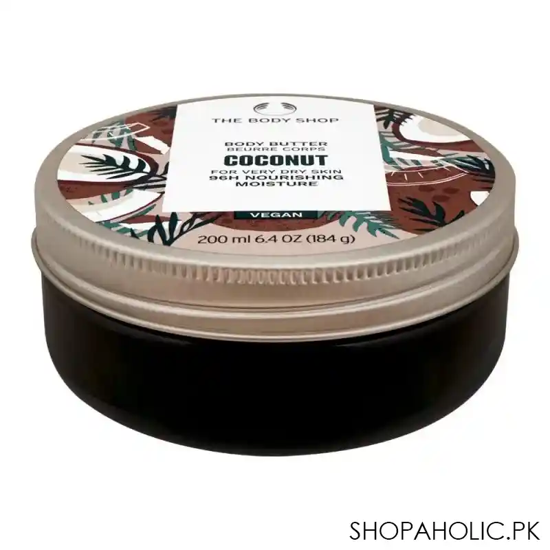 the body shop coconut 96h nourishing moisture vegan the body butter, very dry skin, 200ml image2