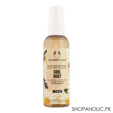 the body shop cool daisy hydrating body mist, for normal to dry skin, 100ml main image