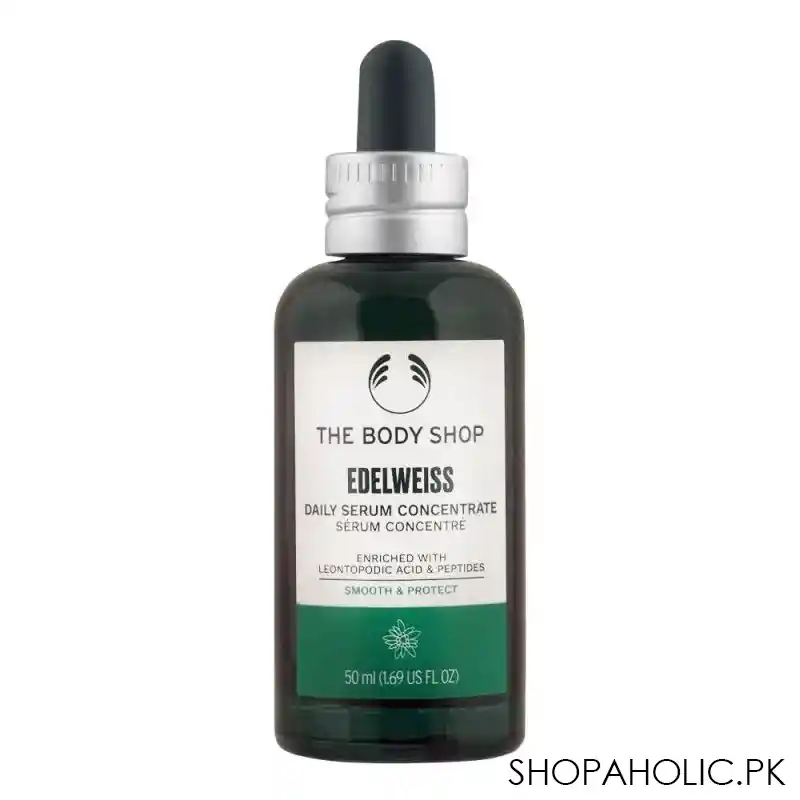 the body shop edelweiss daily serum concentrate, smooth & protect, 50ml main image