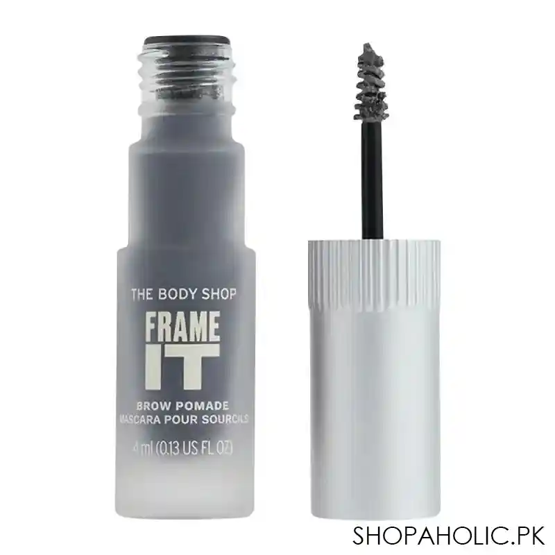 the body shop frame it brow pomade, vegan, 4ml, black main image