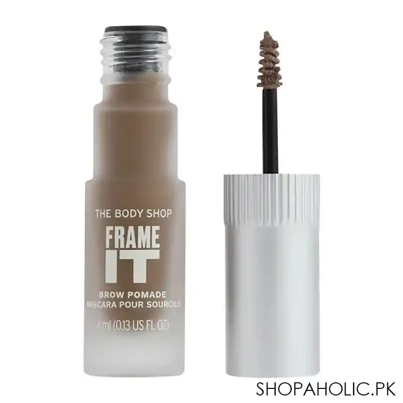 the body shop frame it brow pomade, vegan, 4ml, brown main image