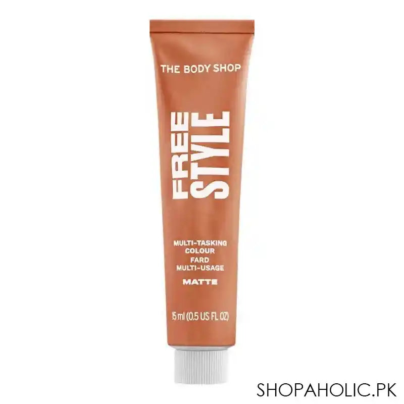the body shop free style shimmer multi tasking color lips, rise, 15ml main image